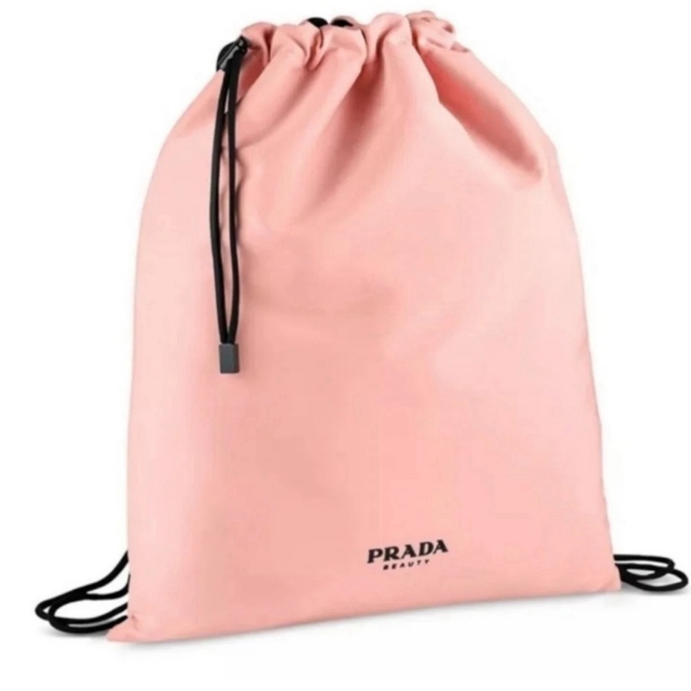 💚❤️ Reversible Prada Beauty string bag pink& black